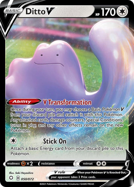 Ditto V 050/072 - Pokemon TCG Shining Fates card