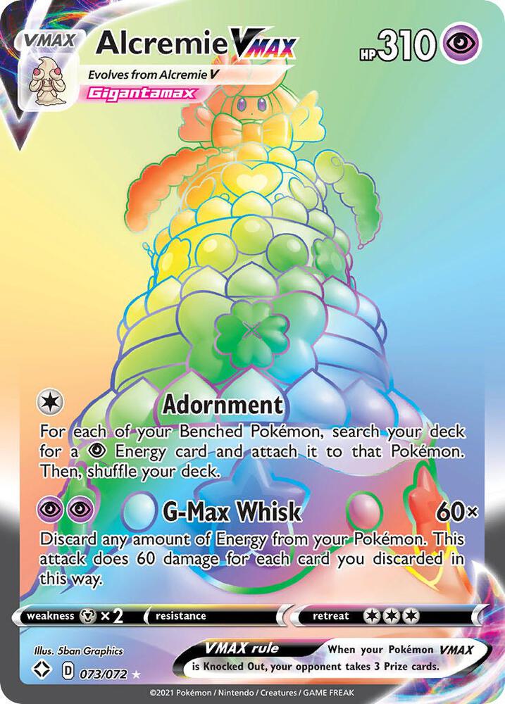 Alcremie VMAX 073/072 - Pokemon TCG Shining Fates card