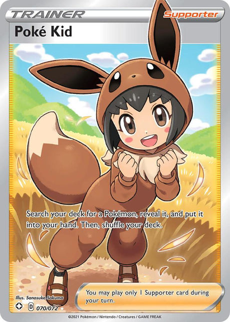 Poké Kid 070/072 - Pokemon TCG Shining Fates card