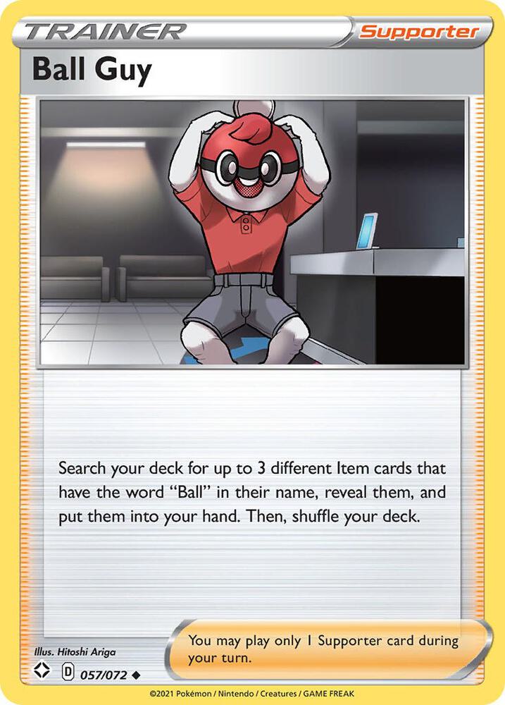 Ball Guy 057/072 - Pokemon TCG Shining Fates card