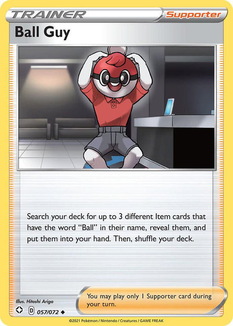 Ball Guy 057/072 - Pokemon TCG Shining Fates card