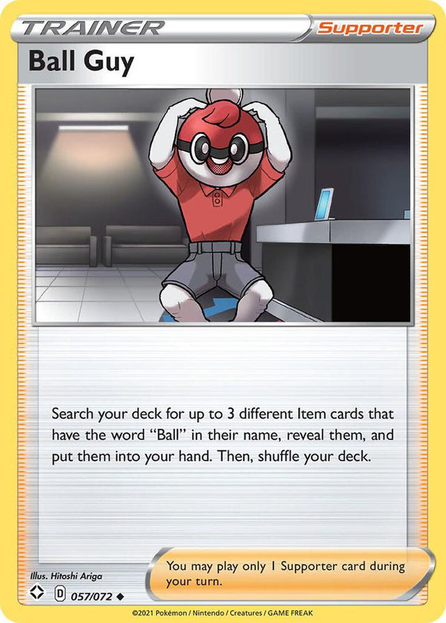 Ball Guy 057/072 - Pokemon TCG Shining Fates card