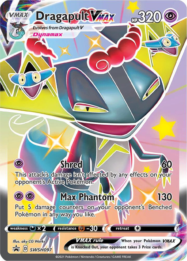 Dragapult VMAX SWSH097, Sword & Shield Promos, Holo, English Pokémon TCG card