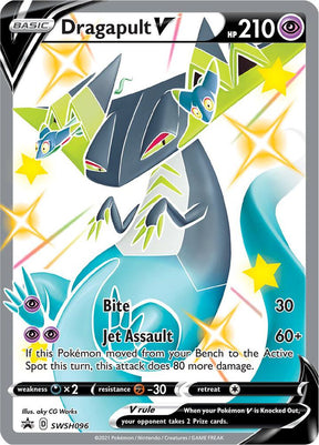 Dragapult V SWSH096, Sword & Shield Promos, Holo, English Pokémon TCG card