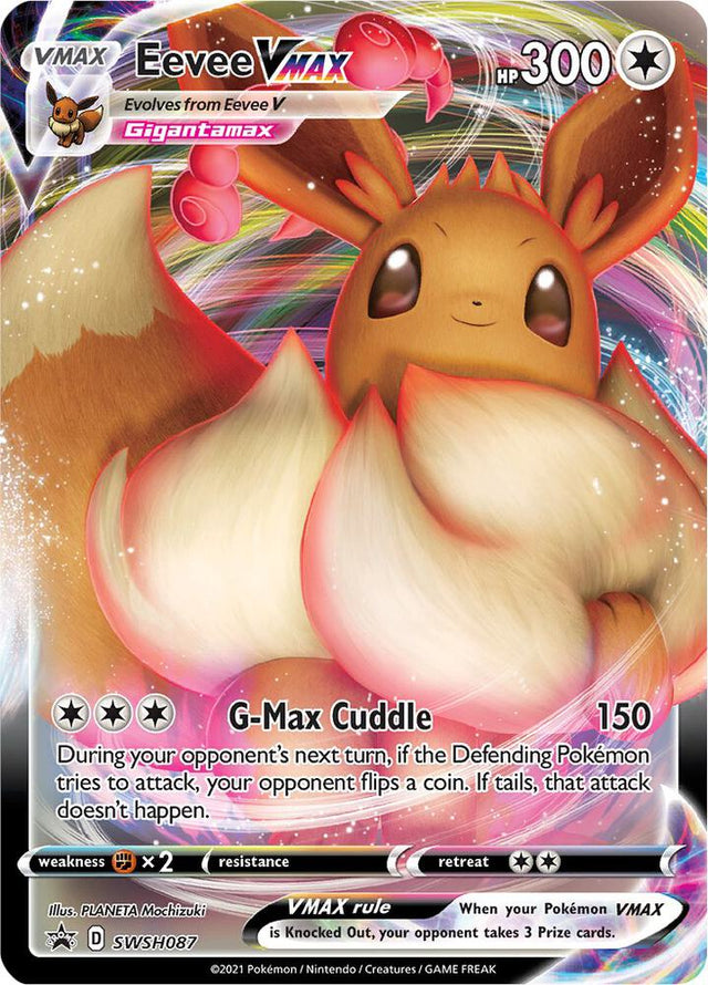 Eevee VMAX SWSH087, Sword & Shield Promos, Holo, English Pokémon TCG card