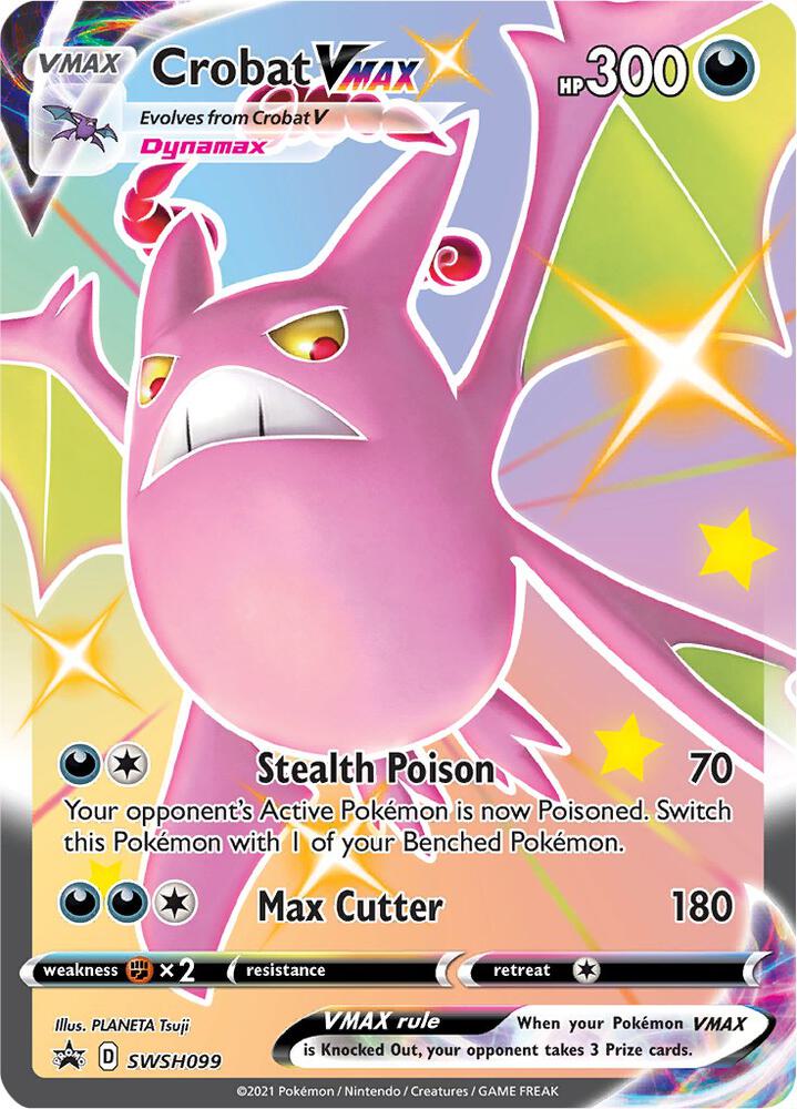Crobat VMAX SWSH099, Sword & Shield Promos, Holo, English Pokémon TCG card