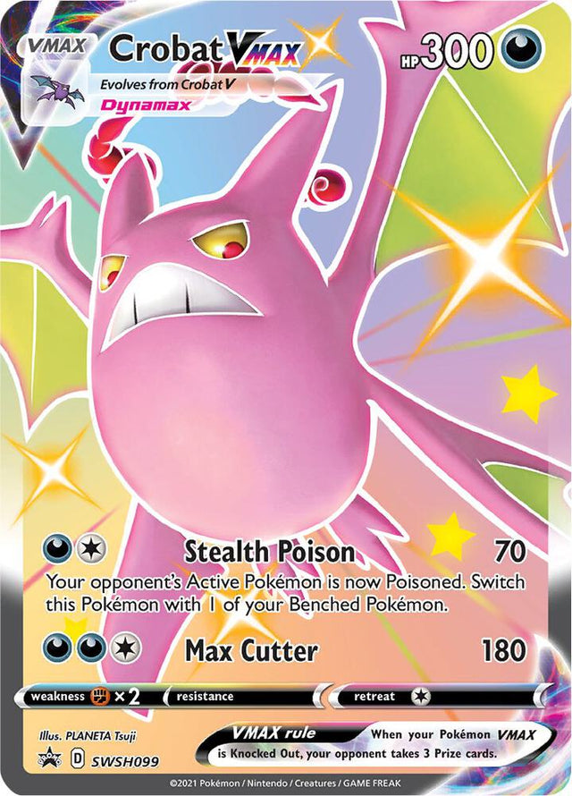Crobat VMAX SWSH099, Sword & Shield Promos, Holo, English Pokémon TCG card