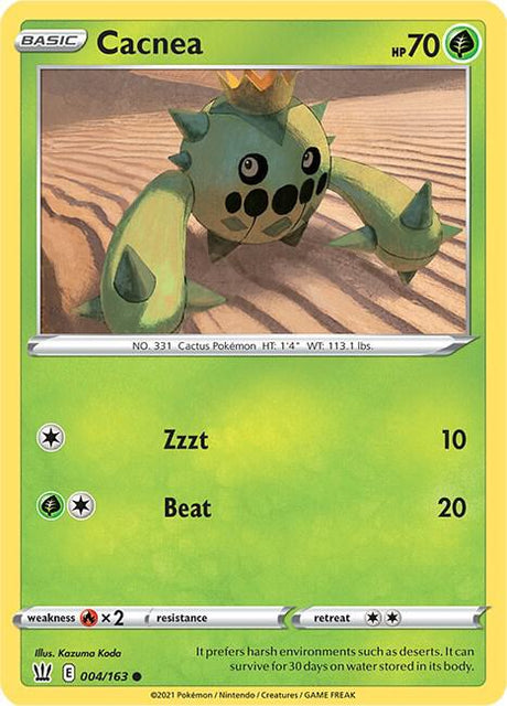 Cacnea 004/163 - Pokemon TCG Battle Styles card