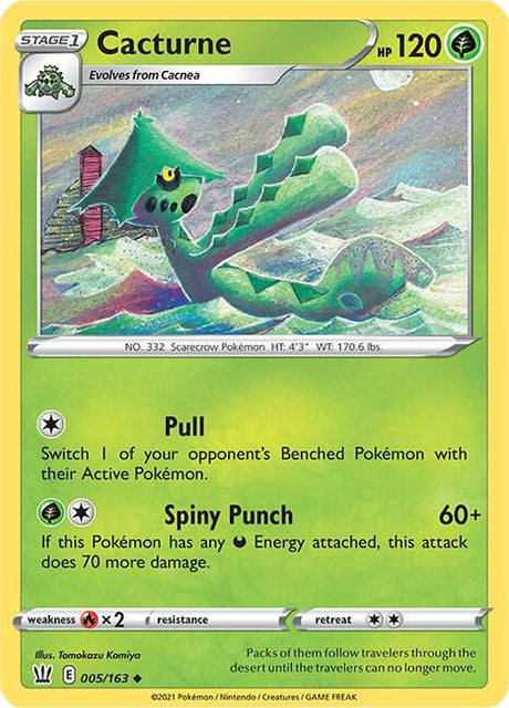 Cacturne 005/163 - Pokemon TCG Battle Styles card