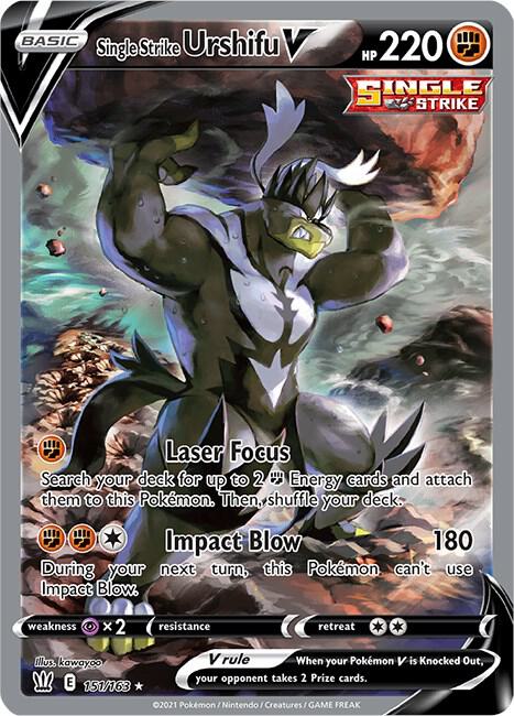 Single Strike Urshifu V 151/163 - Pokemon TCG Battle Styles card