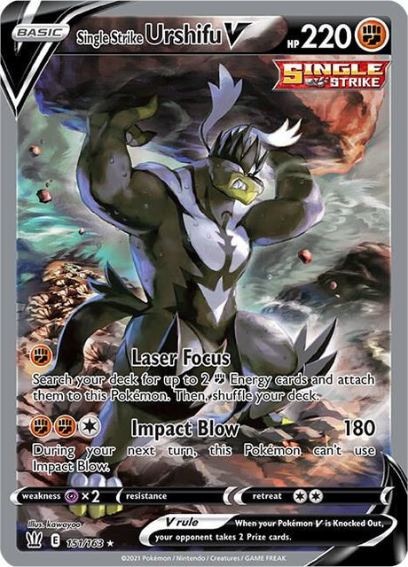 Single Strike Urshifu V 151/163 - Pokemon TCG Battle Styles card