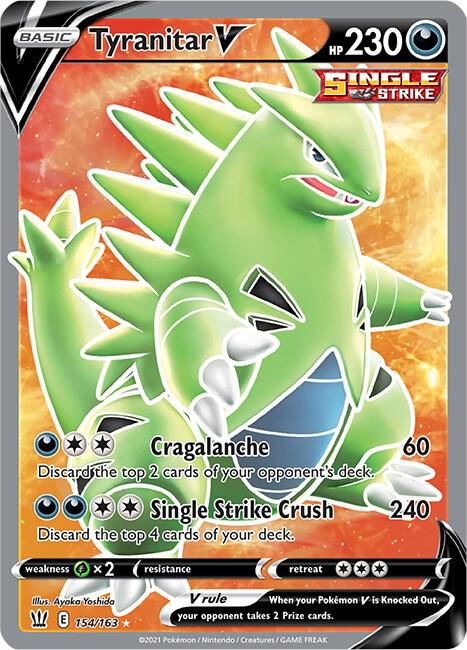 Tyranitar V 154/163 - Pokemon TCG Battle Styles card