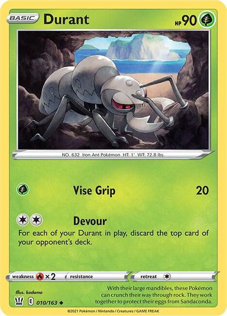 Durant 010/163 - Pokemon TCG Battle Styles card