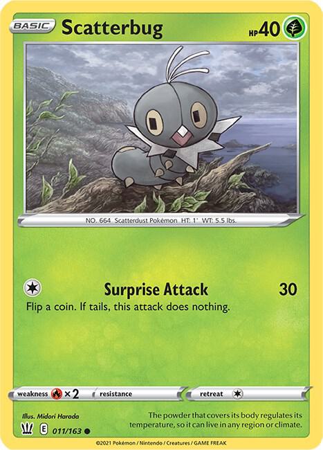 Scatterbug 011/163 - Pokemon TCG Battle Styles card