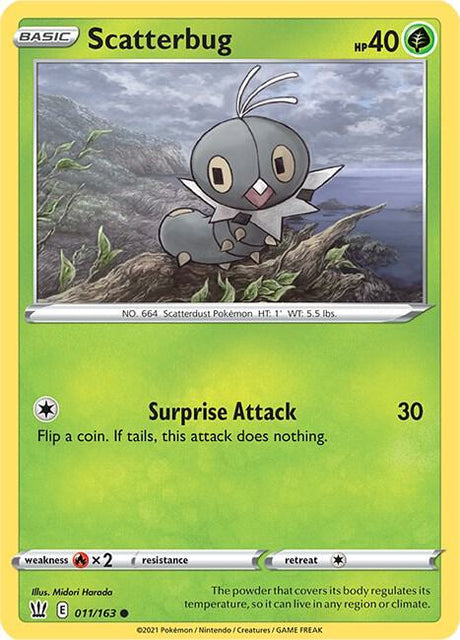 Scatterbug 011/163 - Pokemon TCG Battle Styles card