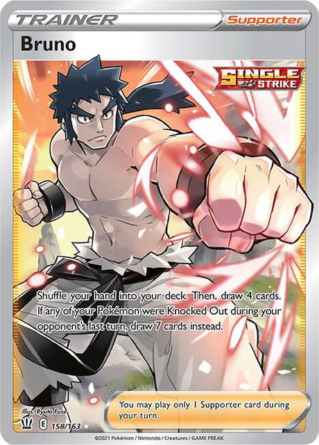 Bruno 158/163 - Pokemon TCG Battle Styles card