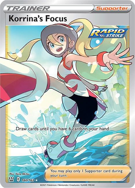 Korrina's Focus 160/163 - Pokemon TCG Battle Styles card