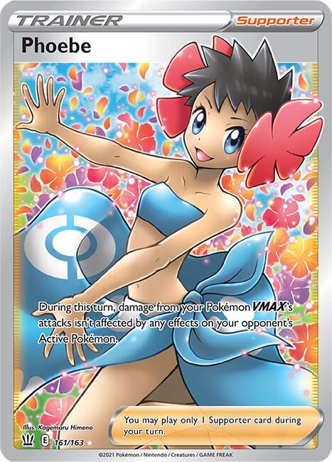 Phoebe 161/163 - Pokemon TCG Battle Styles card