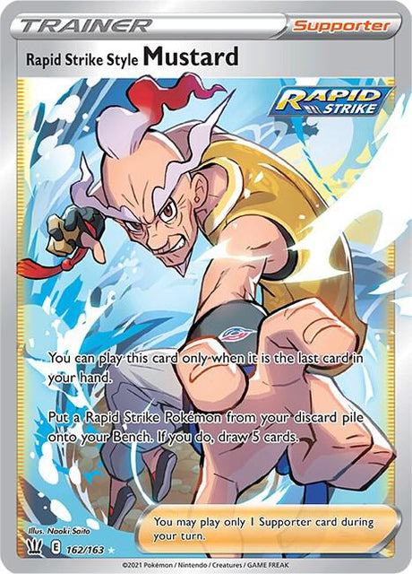 Rapid Strike Style Mustard 162/163 - Pokemon TCG Battle Styles card
