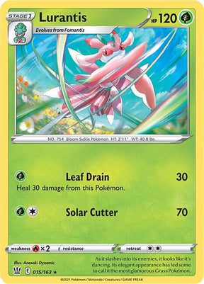 Lurantis 015/163 - Pokemon TCG Battle Styles card