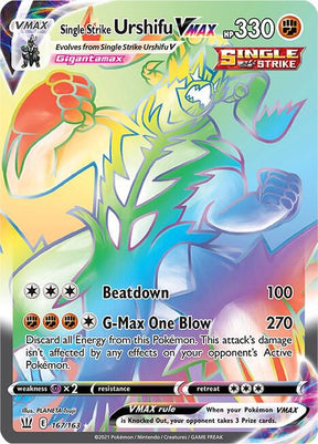 Single Strike Urshifu VMAX 167/163 - Pokemon TCG Battle Styles card