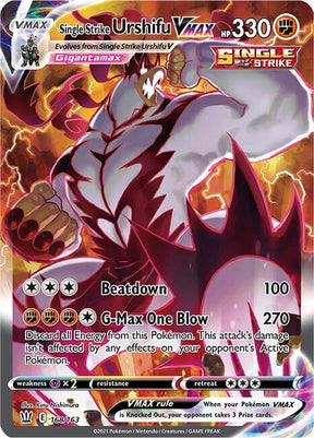Single Strike Urshifu VMAX 168/163 - Pokemon TCG Battle Styles card