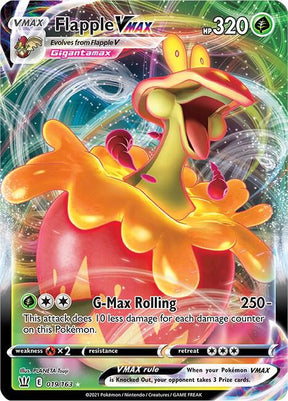 Flapple VMAX 019/163 - Pokemon TCG Battle Styles card
