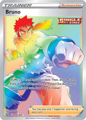 Bruno 172/163 - Pokemon TCG Battle Styles card