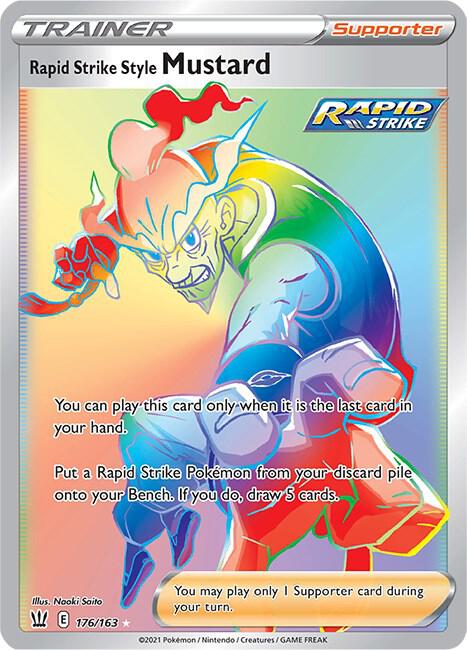 Rapid Strike Style Mustard 176/163 - Pokemon TCG Battle Styles card