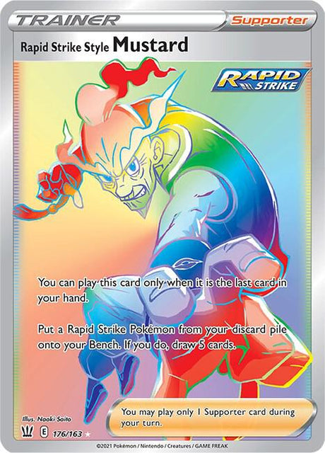 Rapid Strike Style Mustard 176/163 - Pokemon TCG Battle Styles card