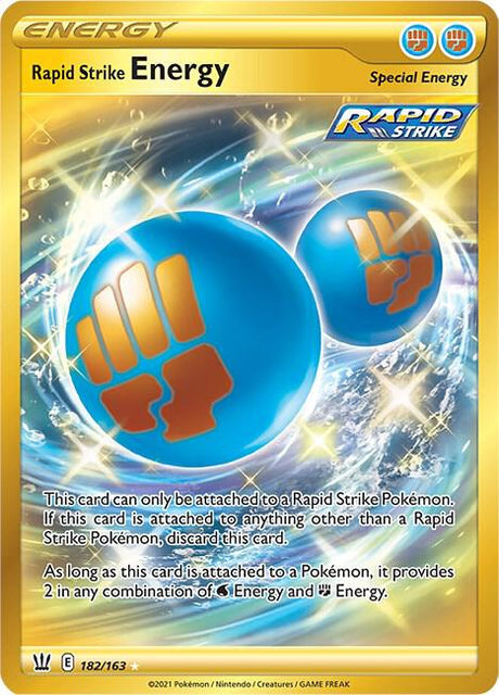Rapid Strike Energy 182/163 - Pokemon TCG Battle Styles card