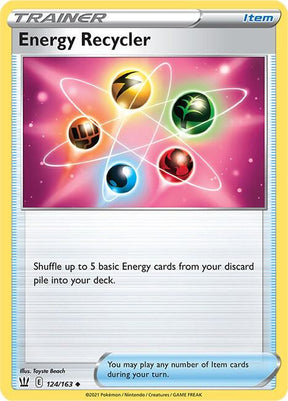 Energy Recycler 124/163 - Pokemon TCG Battle Styles card