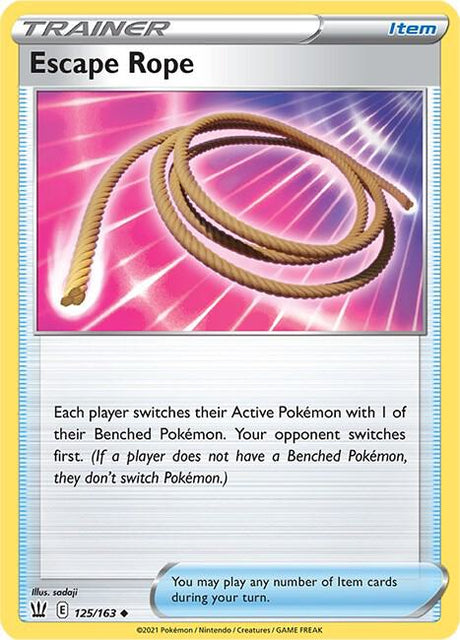 Escape Rope 125/163 - Pokemon TCG Battle Styles card