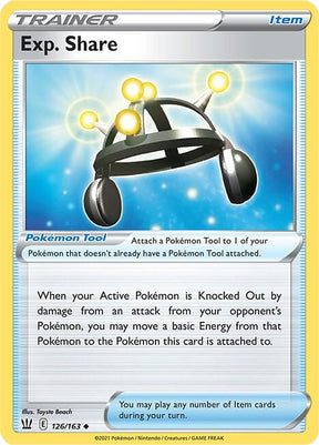 Exp. Share 126/163 - Pokemon TCG Battle Styles card
