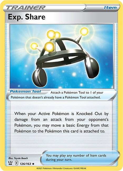 Exp. Share 126/163 - Pokemon TCG Battle Styles card