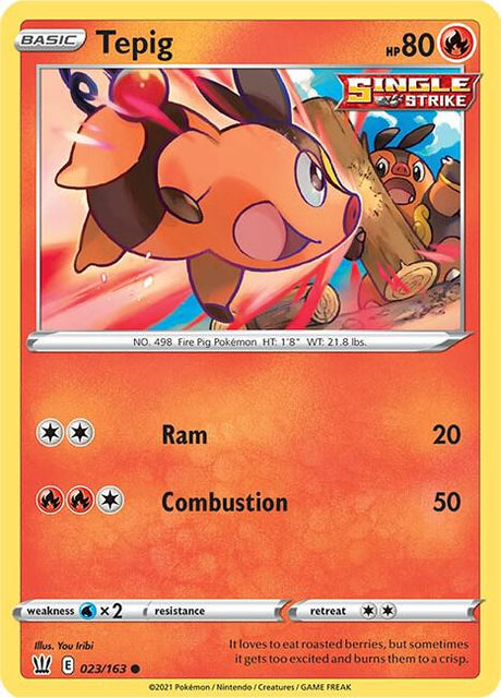 Tepig 023/163 - Pokemon TCG Battle Styles card