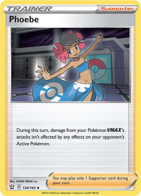 Phoebe 130/163 - Pokemon TCG Battle Styles card
