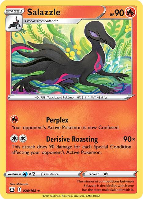 Salazzle 028/163 - Pokemon TCG Battle Styles card