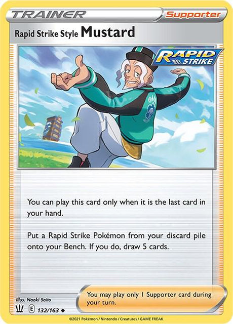 Rapid Strike Style Mustard 132/163 - Pokemon TCG Battle Styles card