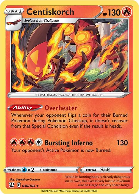 Centiskorch 030/163 - Pokemon TCG Battle Styles card