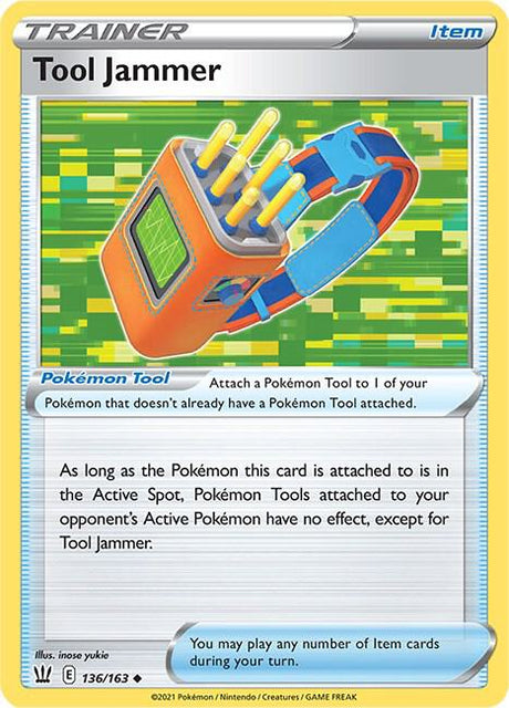 Tool Jammer 136/163 - Pokemon TCG Battle Styles card