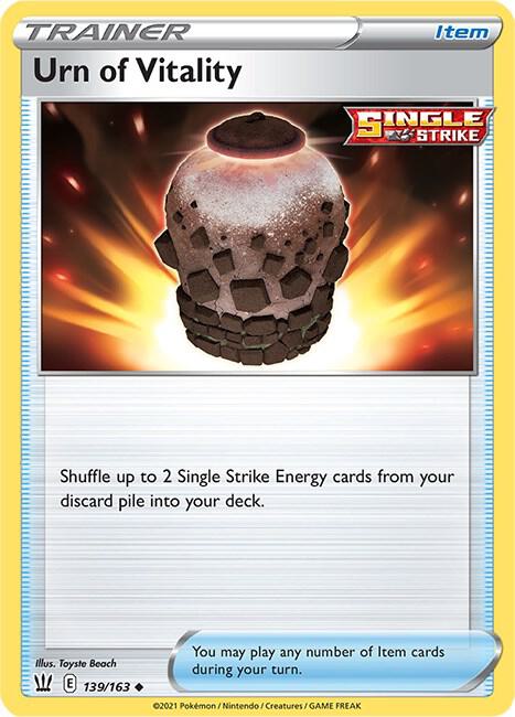 Urn of Vitality 139/163 - Pokemon TCG Battle Styles card