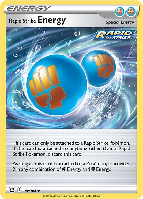 Rapid Strike Energy 140/163 - Pokemon TCG Battle Styles card