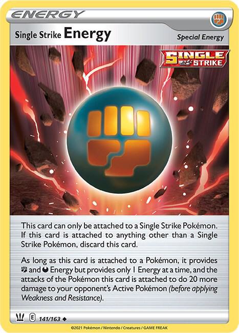 Single Strike Energy 141/163 - Pokemon TCG Battle Styles card
