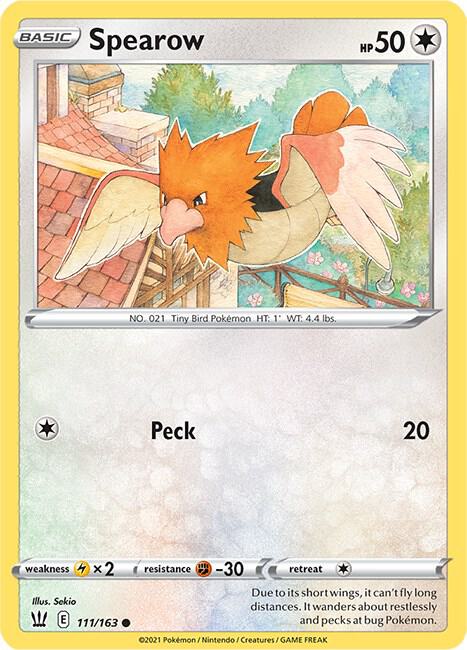 Spearow 111/163 - Pokemon TCG Battle Styles card