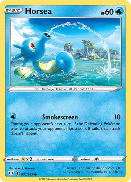 Horsea 031/163 - Pokemon TCG Battle Styles card