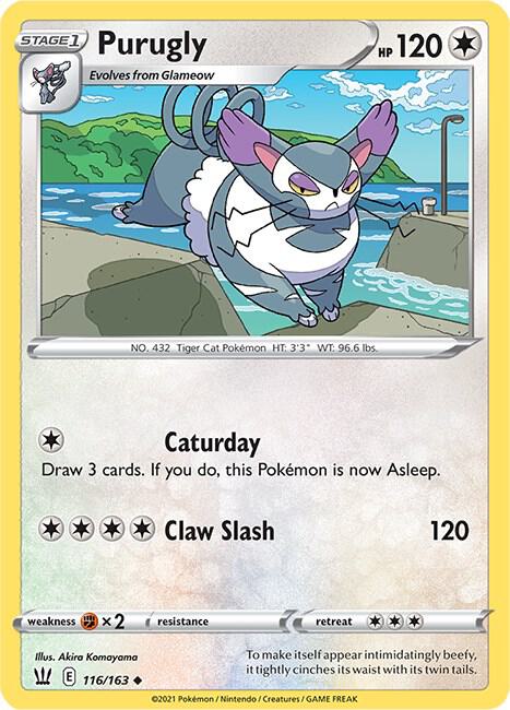 Purugly 116/163 - Pokemon TCG Battle Styles card