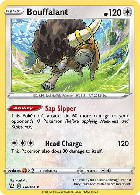 Bouffalant 118/163 - Pokemon TCG Battle Styles card