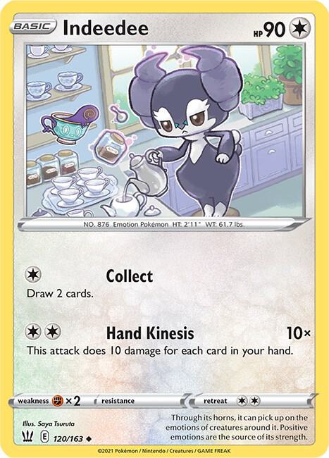 Indeedee 120/163 - Pokemon TCG Battle Styles card