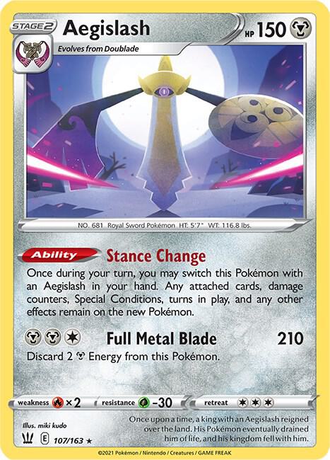 Aegislash 107/163 - Pokemon TCG Battle Styles card
